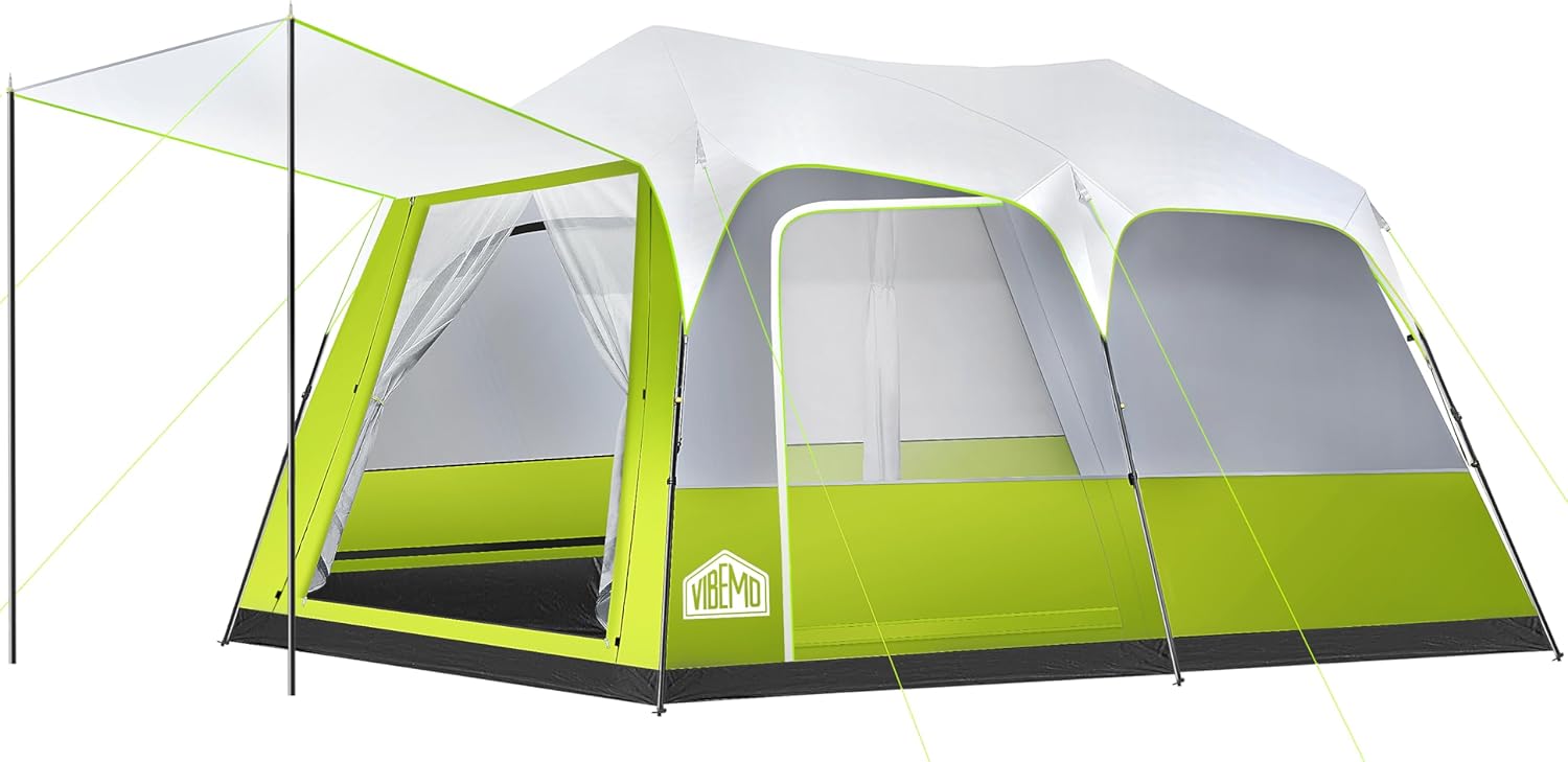 Instant Pop-Up Camping Tent for 8/10 People by Vibemo