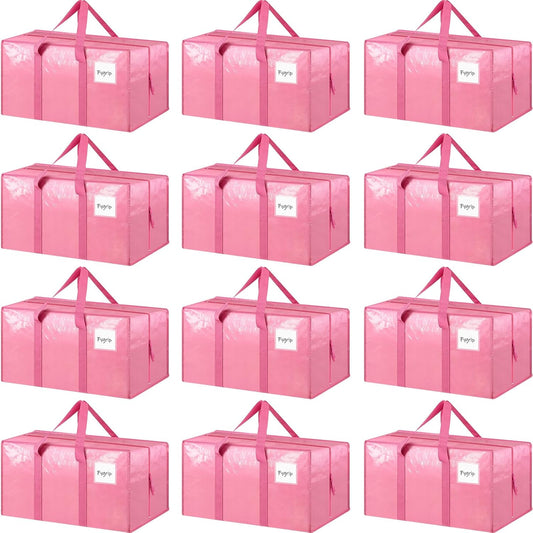 12 Pack Extra Heavy Duty Large Moving Bags for Easy Packing