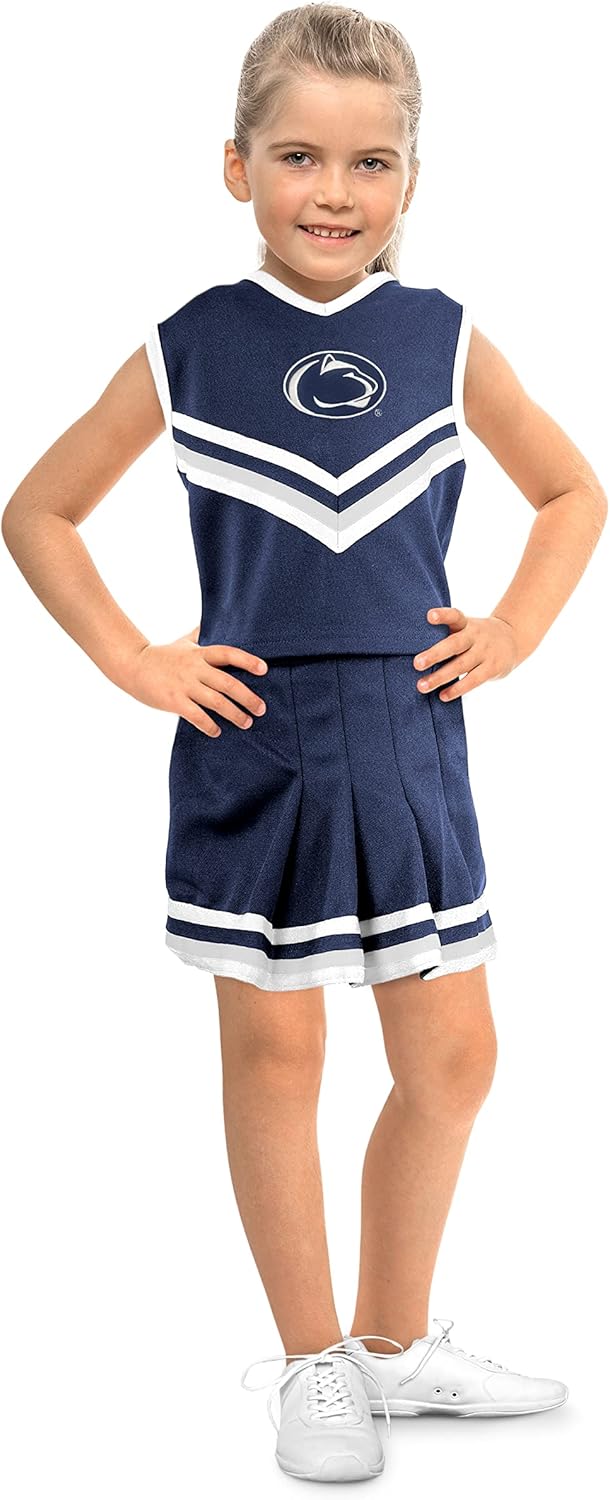 Little King NCAA Toddler Girls Cheer Dress for Team Spirit