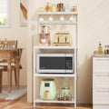 Kitchen Bakers Rack with Storage Shelves - Stable 4-Tier Microwave