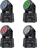 Moving Head RGBW DJ Light - Bright 4-in-1 Wash for Small Stages