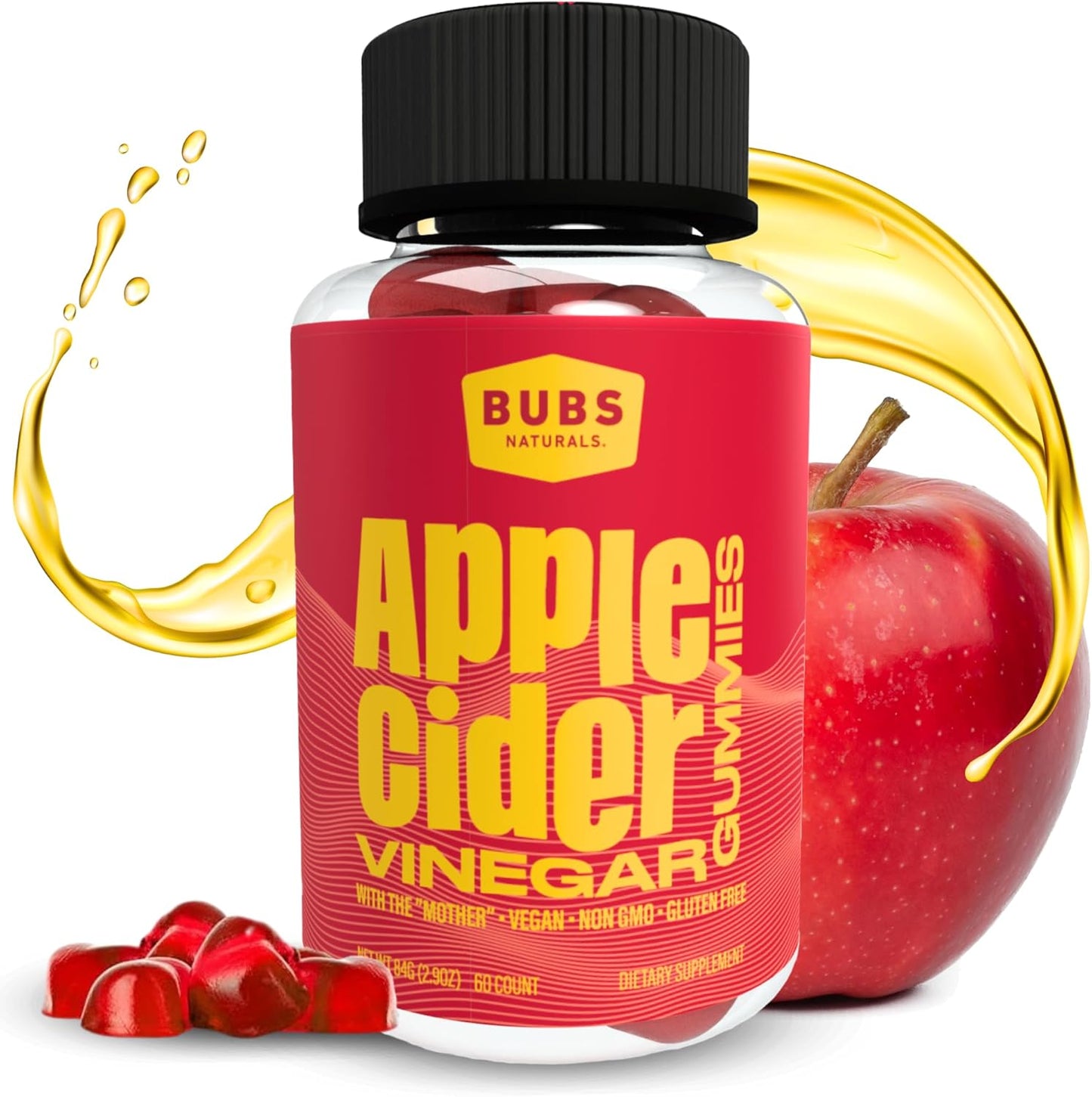 BUBS Naturals ACV Gummies: Detox & Digestion Boost