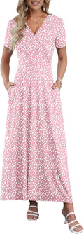 Maxi Dresses for Women Ankle Length Floral Print Beach Long Flowy is