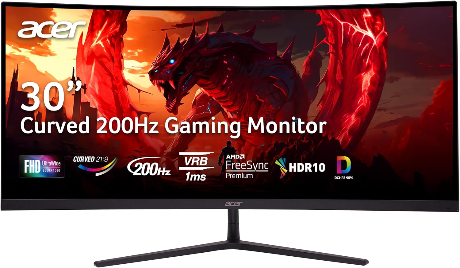Acer Nitro Curved Gaming Monitor | 200Hz Refresh Rate
