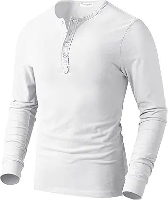 Derminpro Men's Henley Cotton Casual T-Shirts for Every Occasion