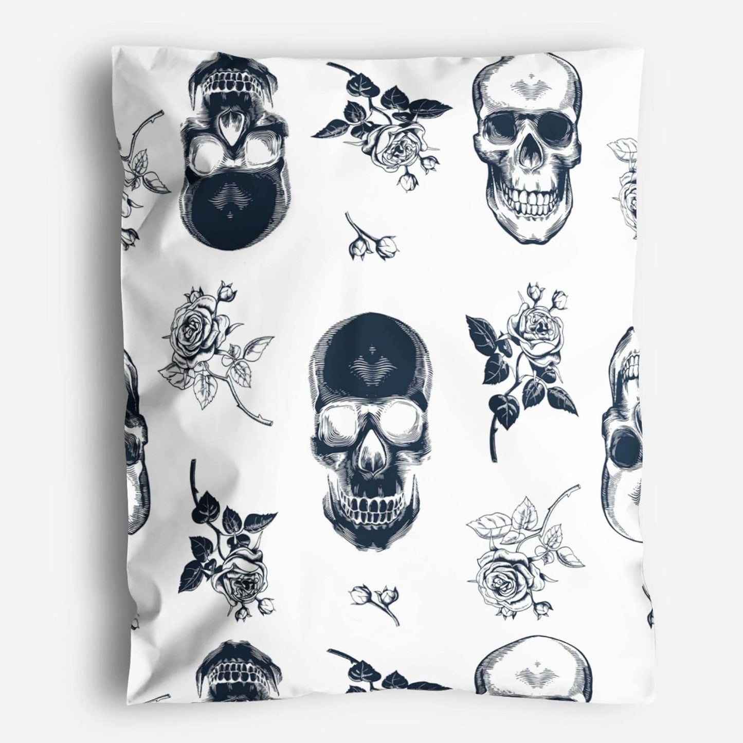 14x19 Poly Mailers with Skull Rose Design for Secure Shipping