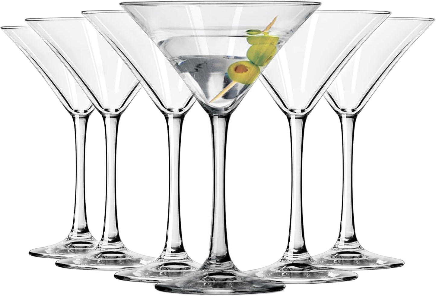 Libbey Entertaining Essentials Martini Glasses Set of 6 for Parties