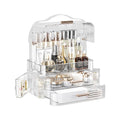 LINFIDITE Clear Large Makeup Organizer Box - Dustproof Countertop