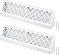 Baseboard Register 18 in Vent Cover - Durable White Floor Diffuser