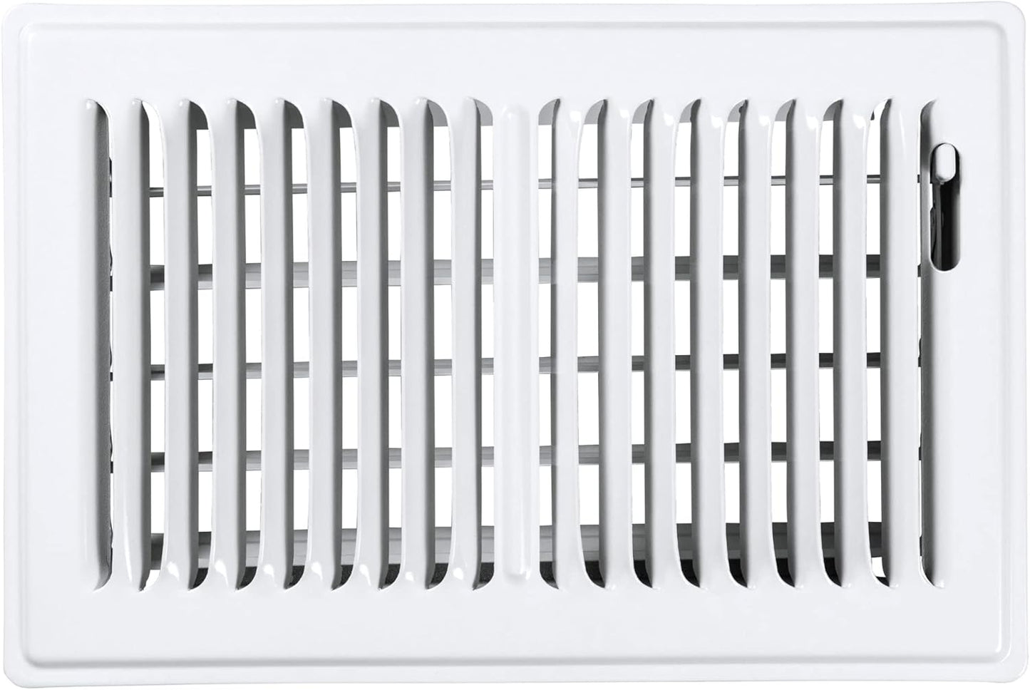 Premium 6x12 Glossy White Floor Register for Efficient Airflow