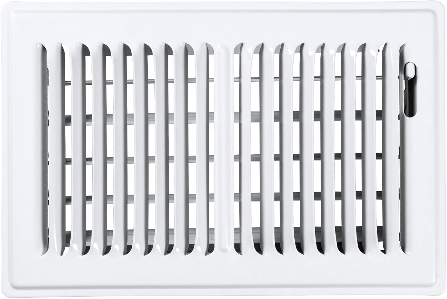 Premium 6x12 Glossy White Floor Register for Efficient Airflow