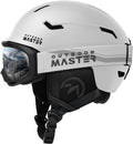 OutdoorMaster Ski Helmet Set with Goggles - Safe, Comfortable Fit