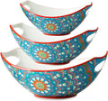 Lauchuh Serving Bowls with Handles - Bohemian Nesting Set (3)