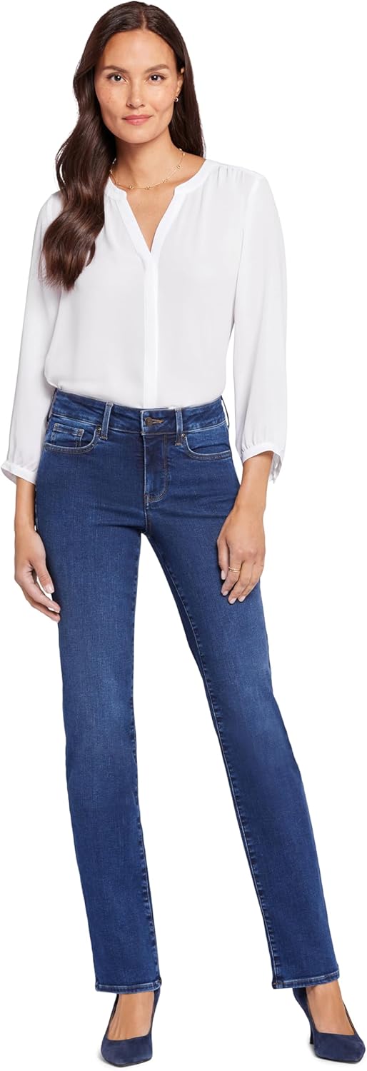 NYDJ Marilyn Straight Denim Jeans for Women - Classic Fit Style