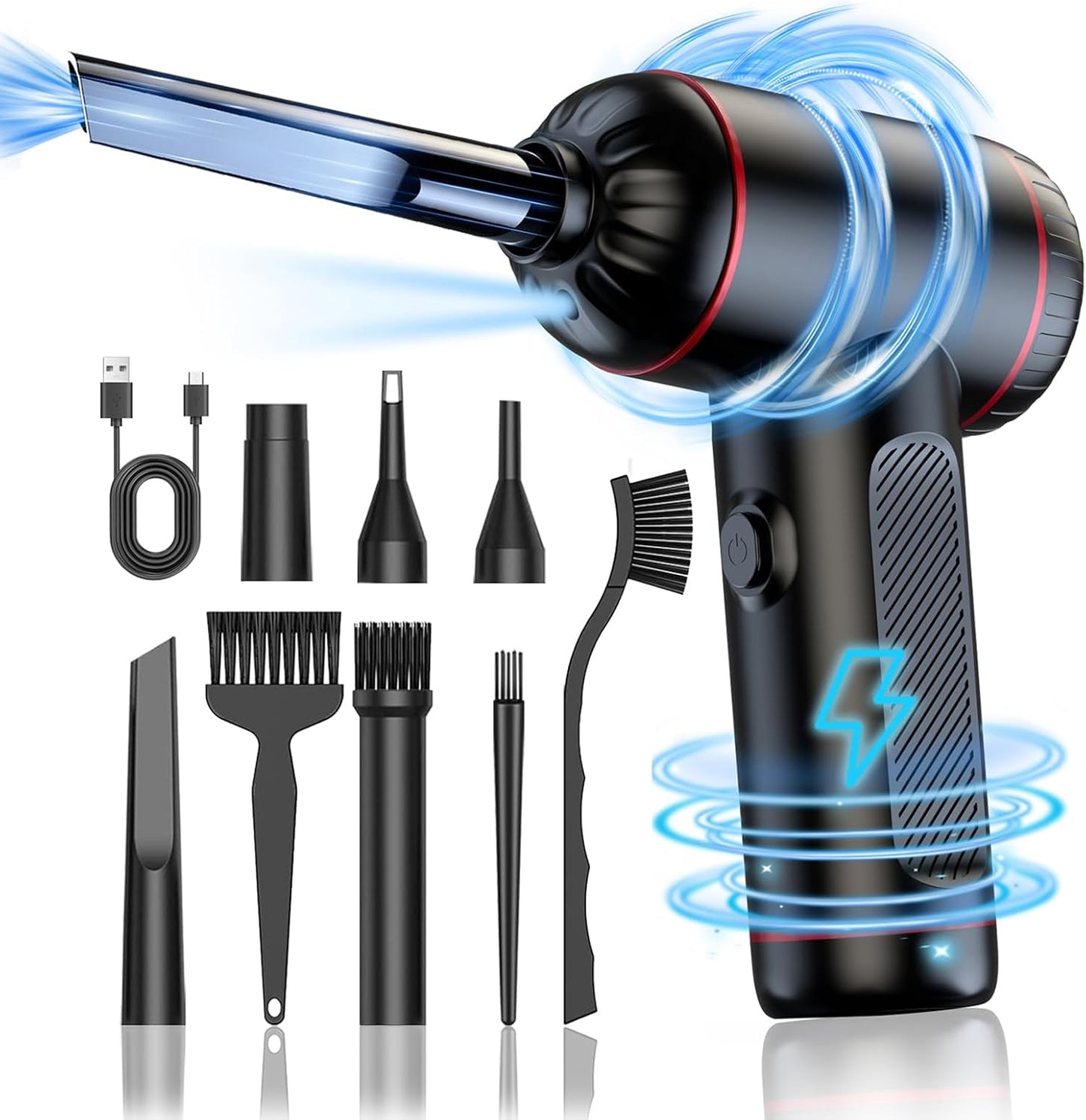 Maxisola Cordless Electric Air Duster - Powerful 50000RPM Cleaning