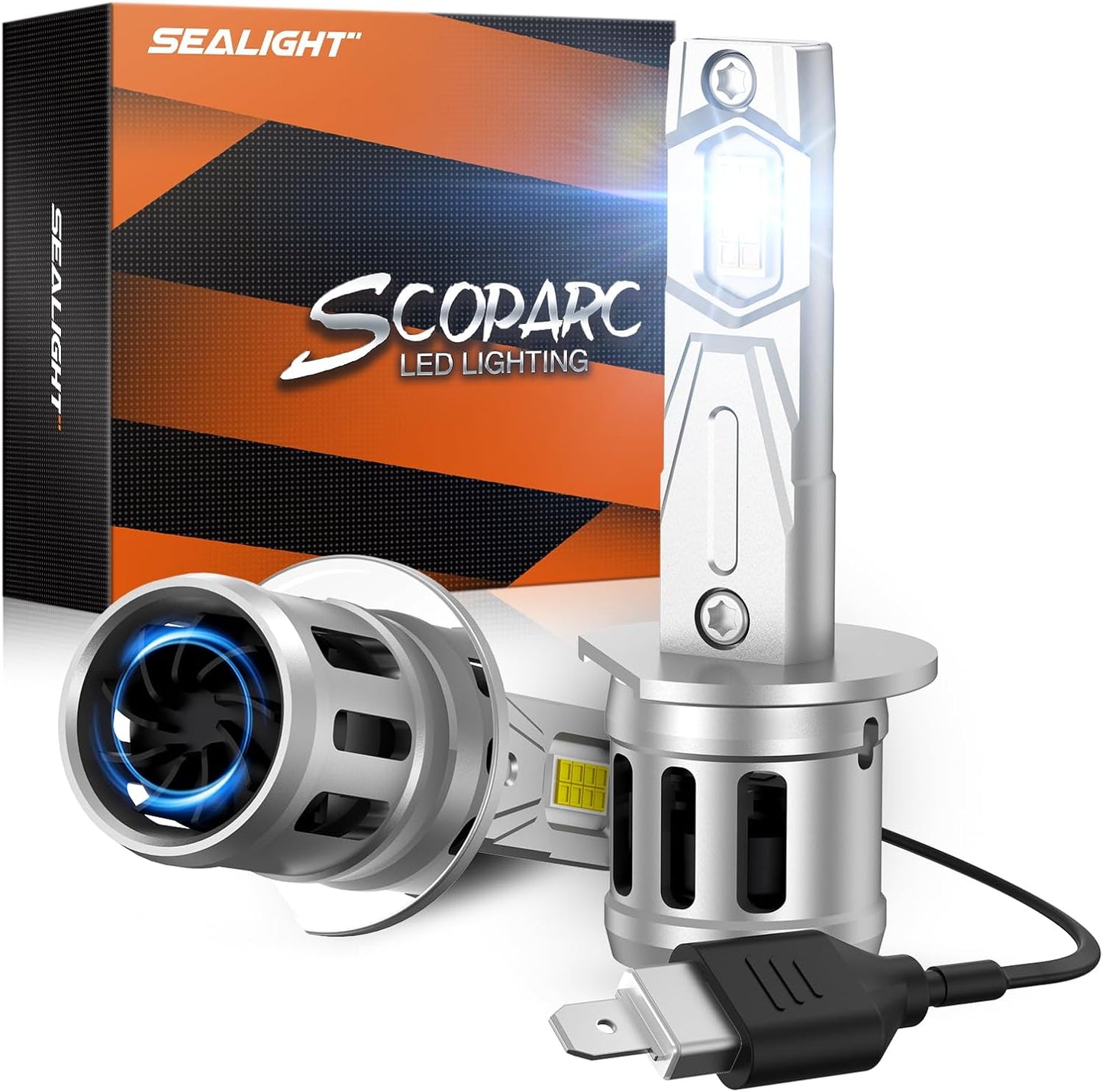 SEALIGHT H1 Fog Light Bulbs - Super Bright, Waterproof, 32000 LM