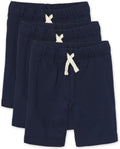 The Children's Place French Terry Casual Shorts - Soft Pull-On 3-Pack