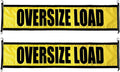 Oversize Load Signs for Trucks 18 in x 84 in Wide Load Banner - 2 Pack