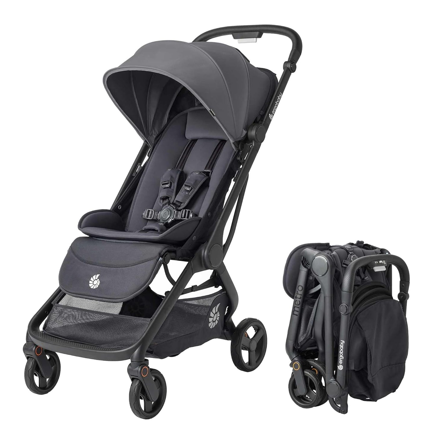 Ergobaby Metro 3 Compact Baby Stroller - Lightweight Travel Stroller