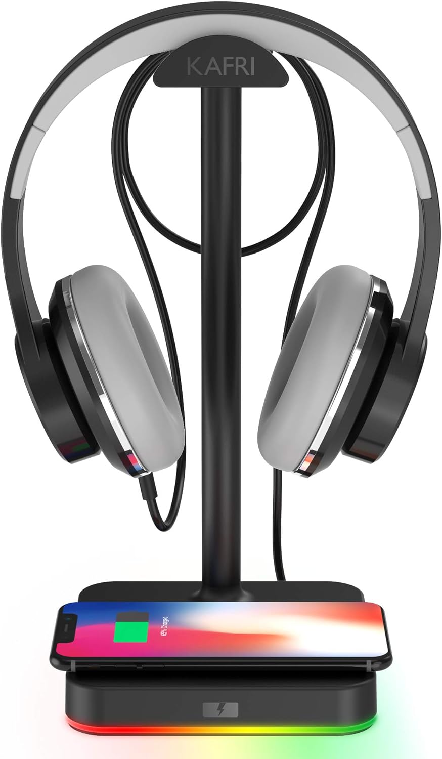 Wireless Charging Gaming Headset Stand - Fast Charge Qi Pad