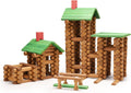 SainSmart Jr. 300 PCS Wooden Log Cabin Set for Creative Play