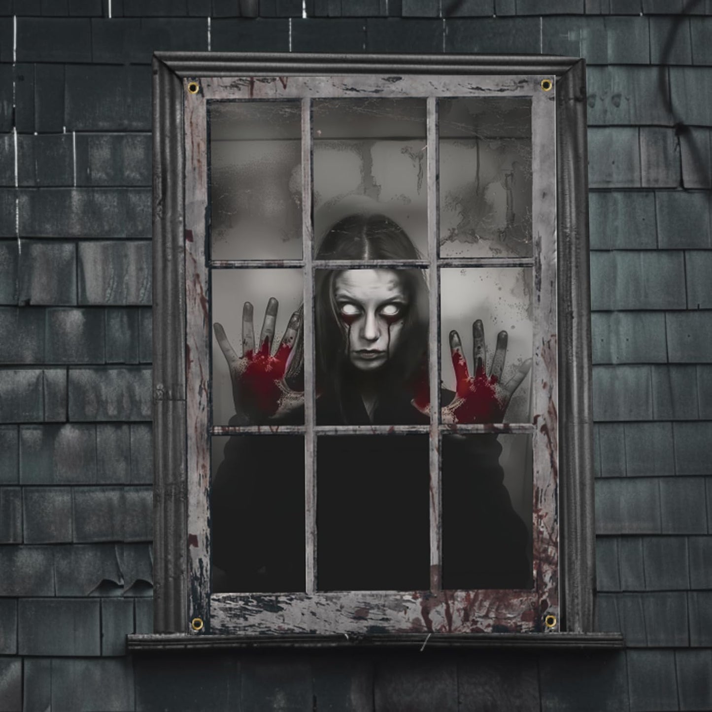 Halloween Female Ghost Curtain by Zexik