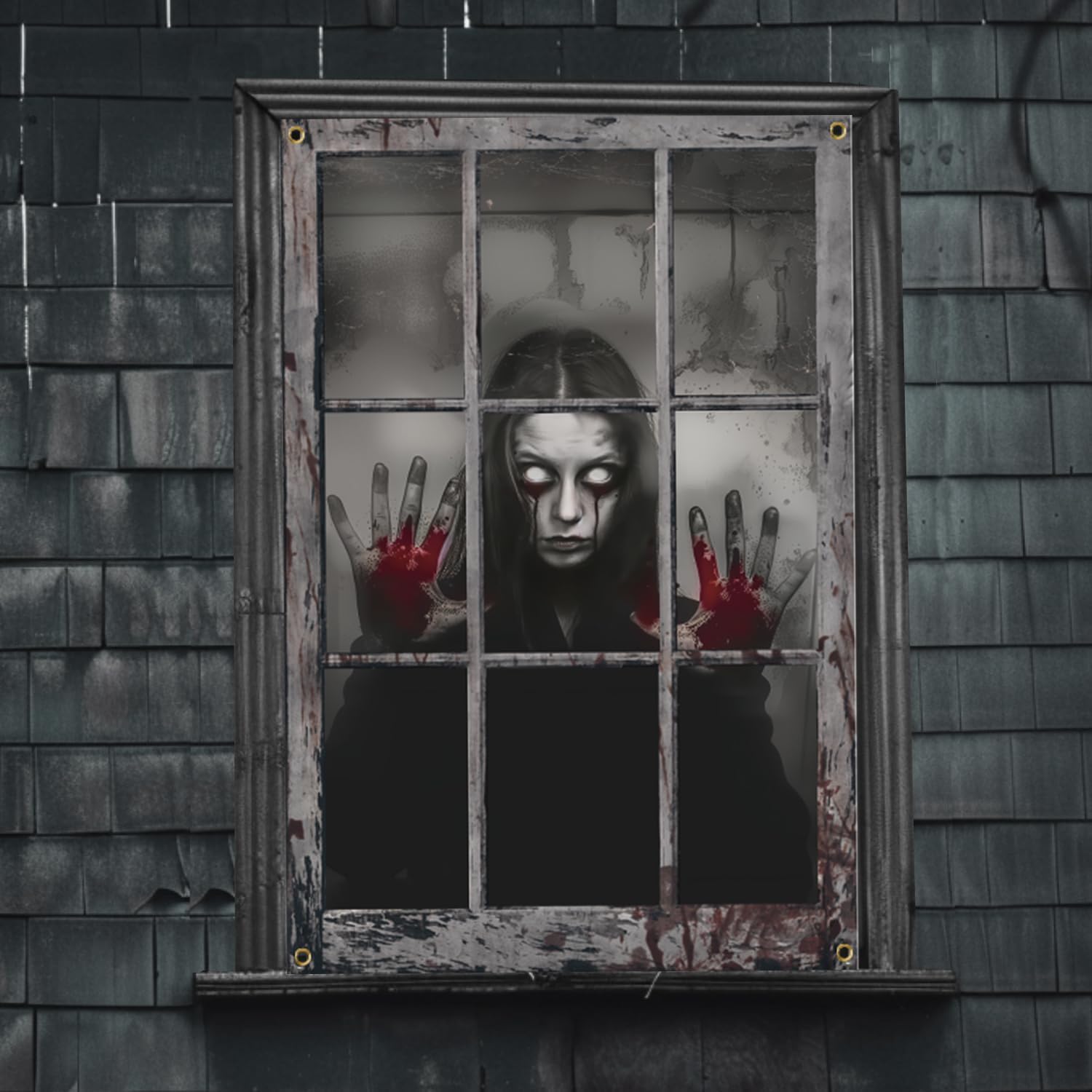 Halloween Female Ghost Curtain by Zexik