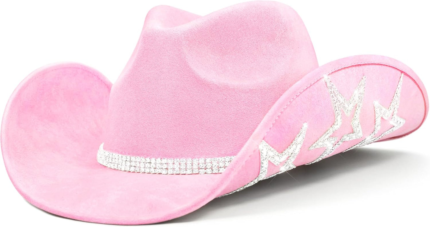 Rhinestone Cowgirl Hat for Disco and Western Events