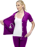 USBD Post Mastectomy Recovery Shirt Lapel Collar Camisole - Drain