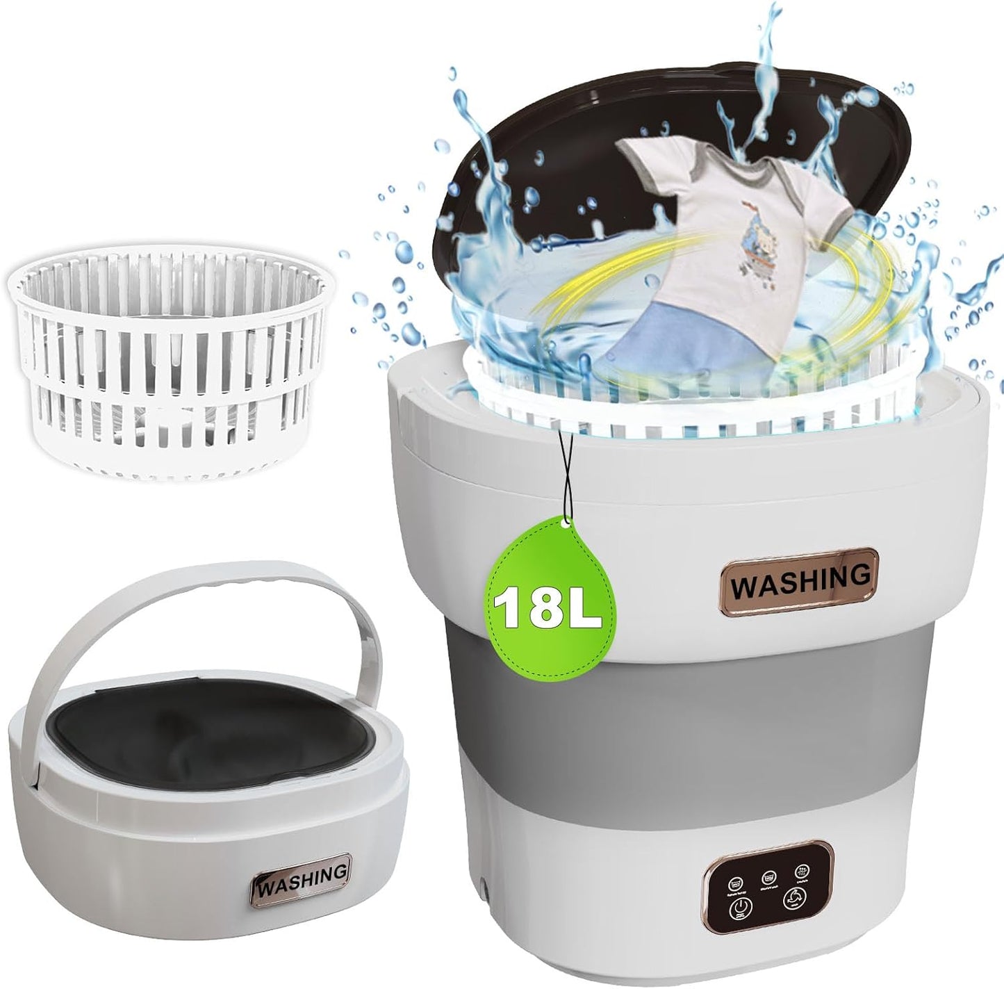 Portable Mini Washer: 3 Modes, Perfect for Underwear & Socks