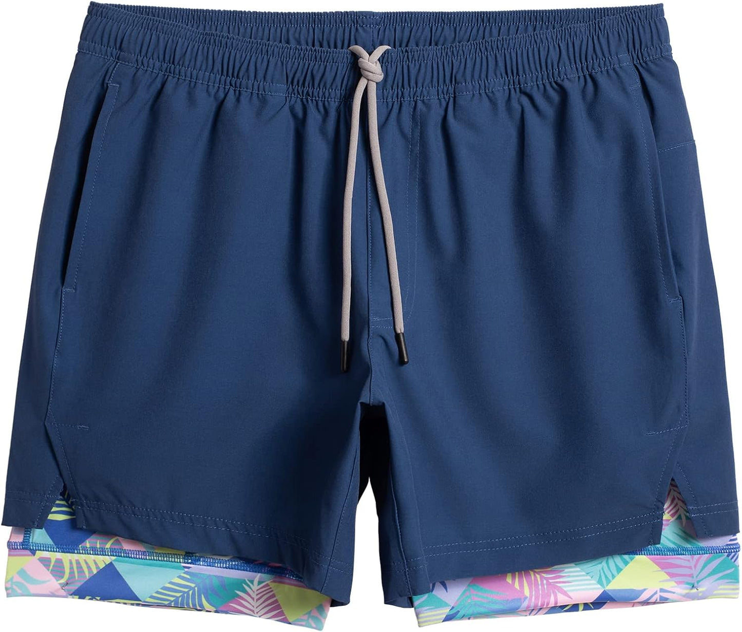 maamgic Mens 2 in 1 Workout Shorts with Compression Liner