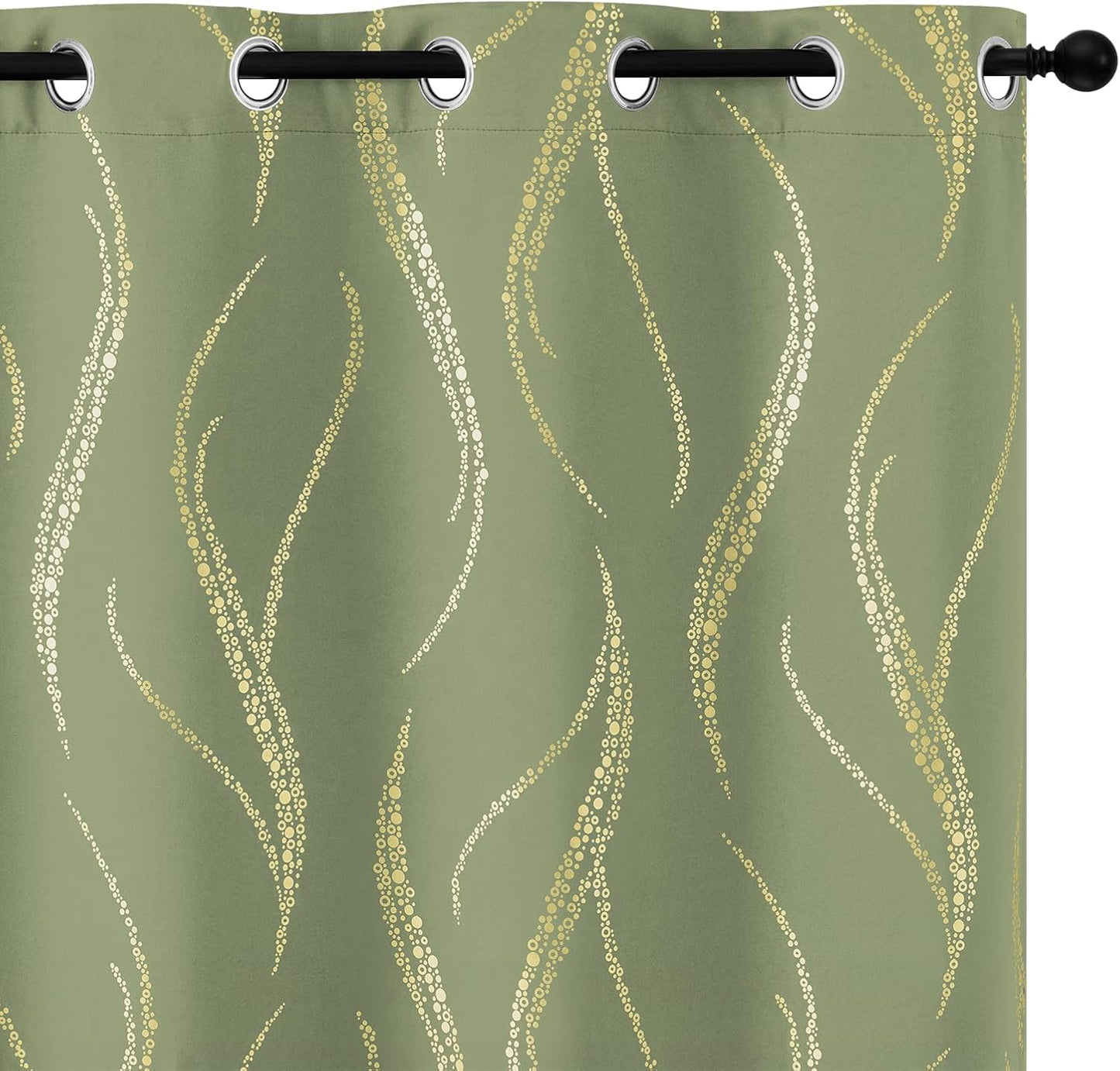 Yakamok Light Blocking Curtains for Room Darkening, 84 in