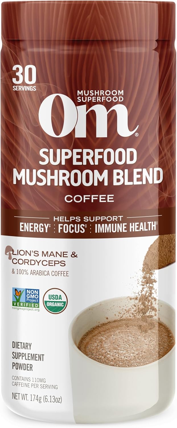 OM MUSHROOM SUPERFOOD Instant Coffee for Energy and Focus