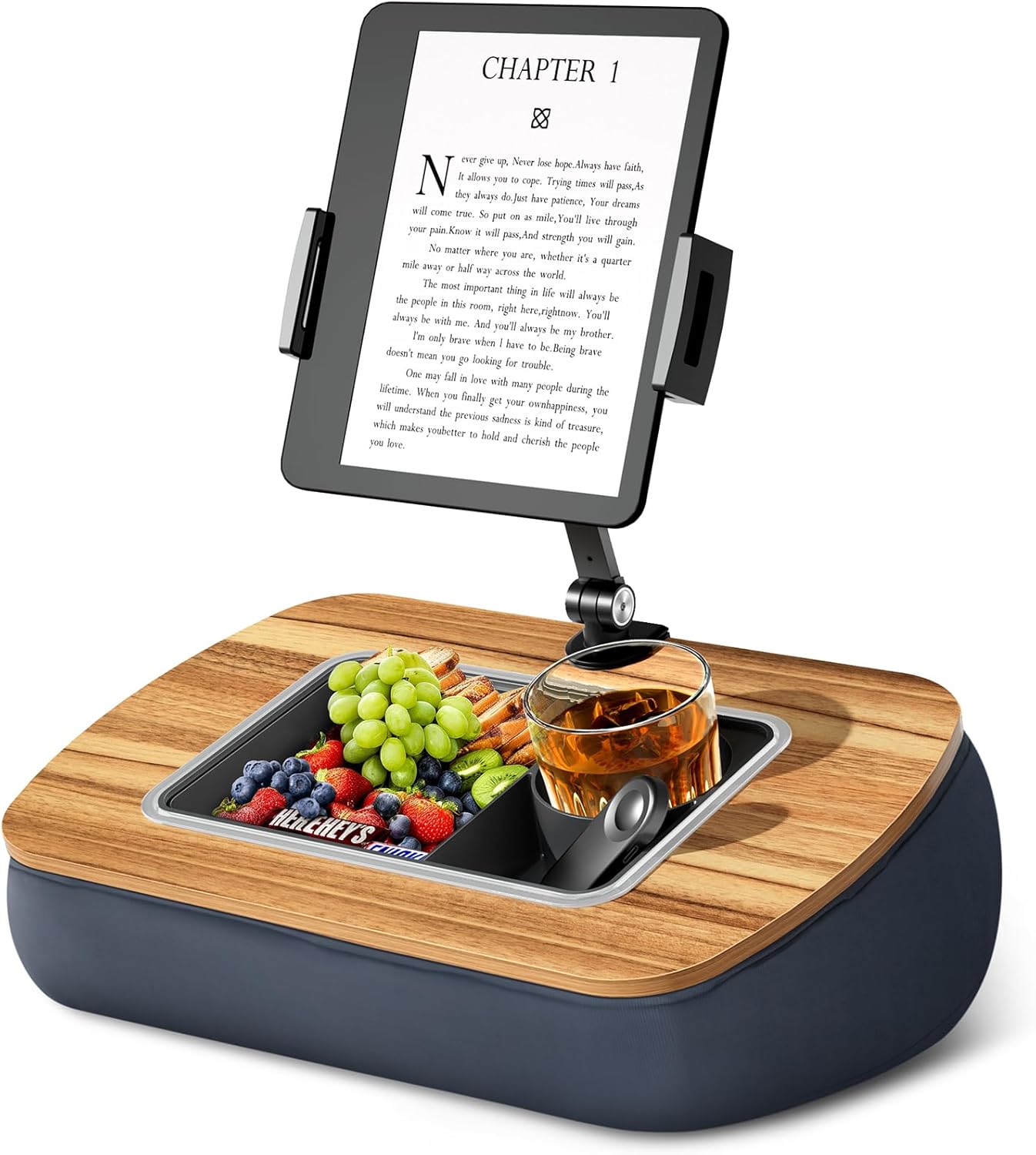 Lap Beanbag Tablet Pillow Stand for Hands-Free Reading and Relaxation
