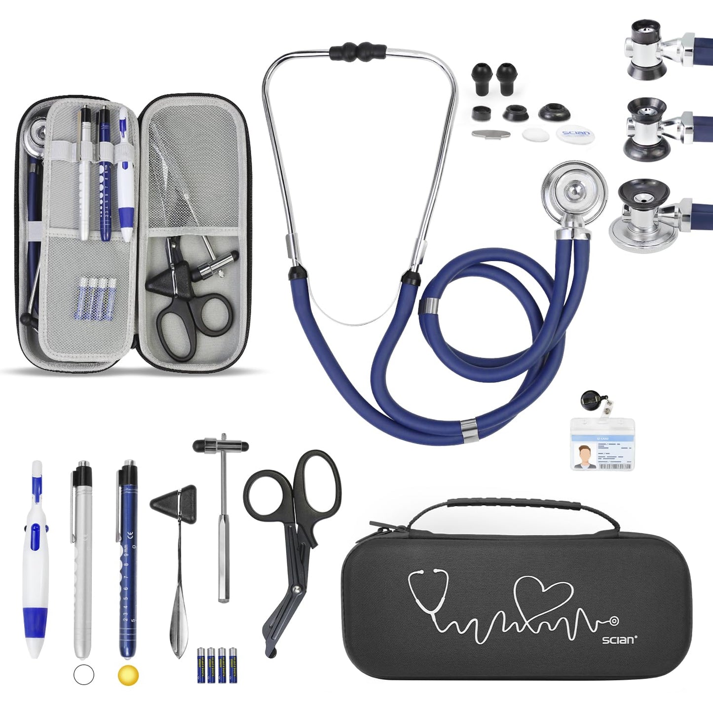 Scian 13 Pcs Stethoscope Case Kits for Nurses and Students