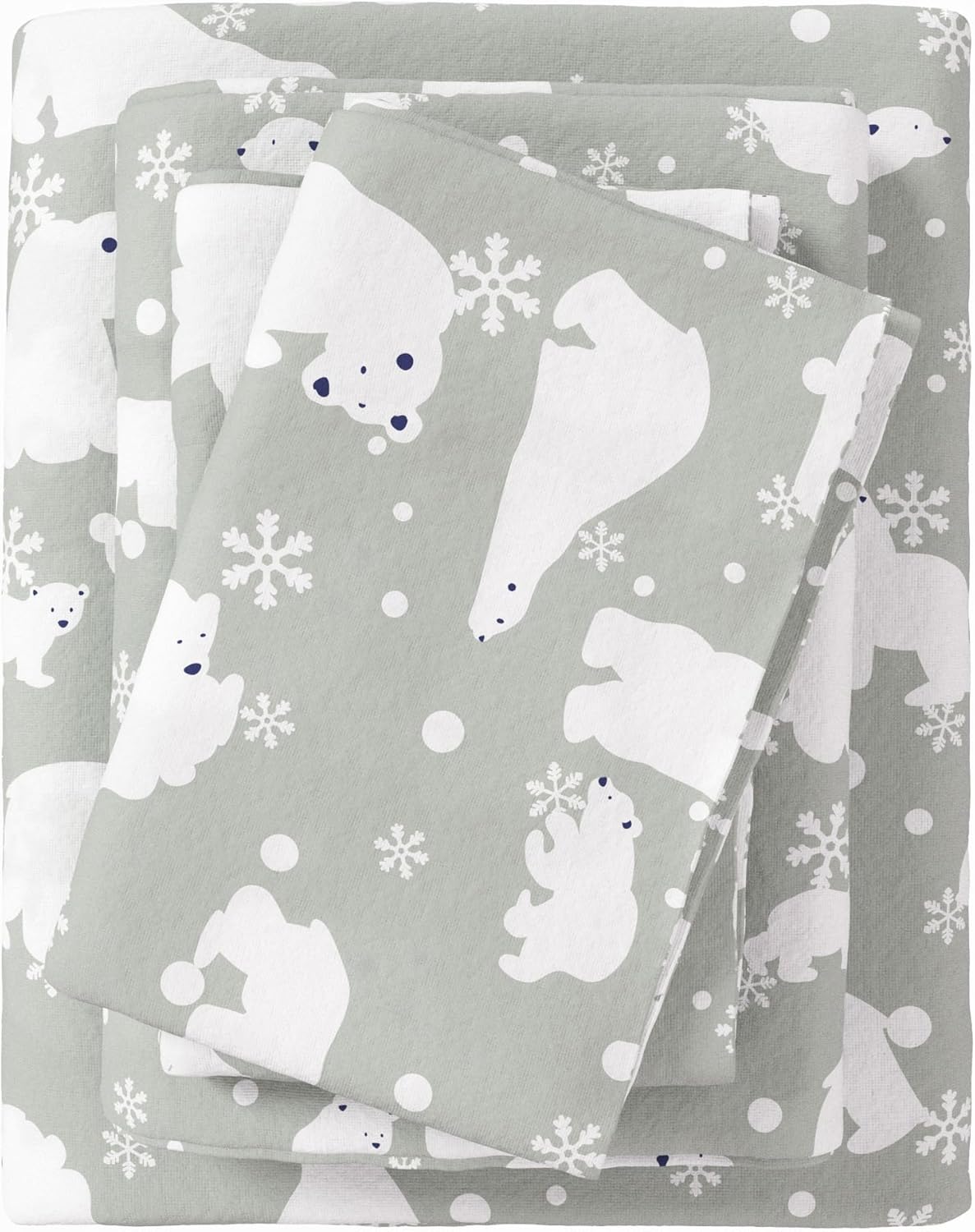 Christmas Flannel Sheet Set King Size - Cozy 100% Turkish Cotton