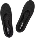 Womens Ballet Flat Knit Dress Shoes - Soft Slip On Comfort