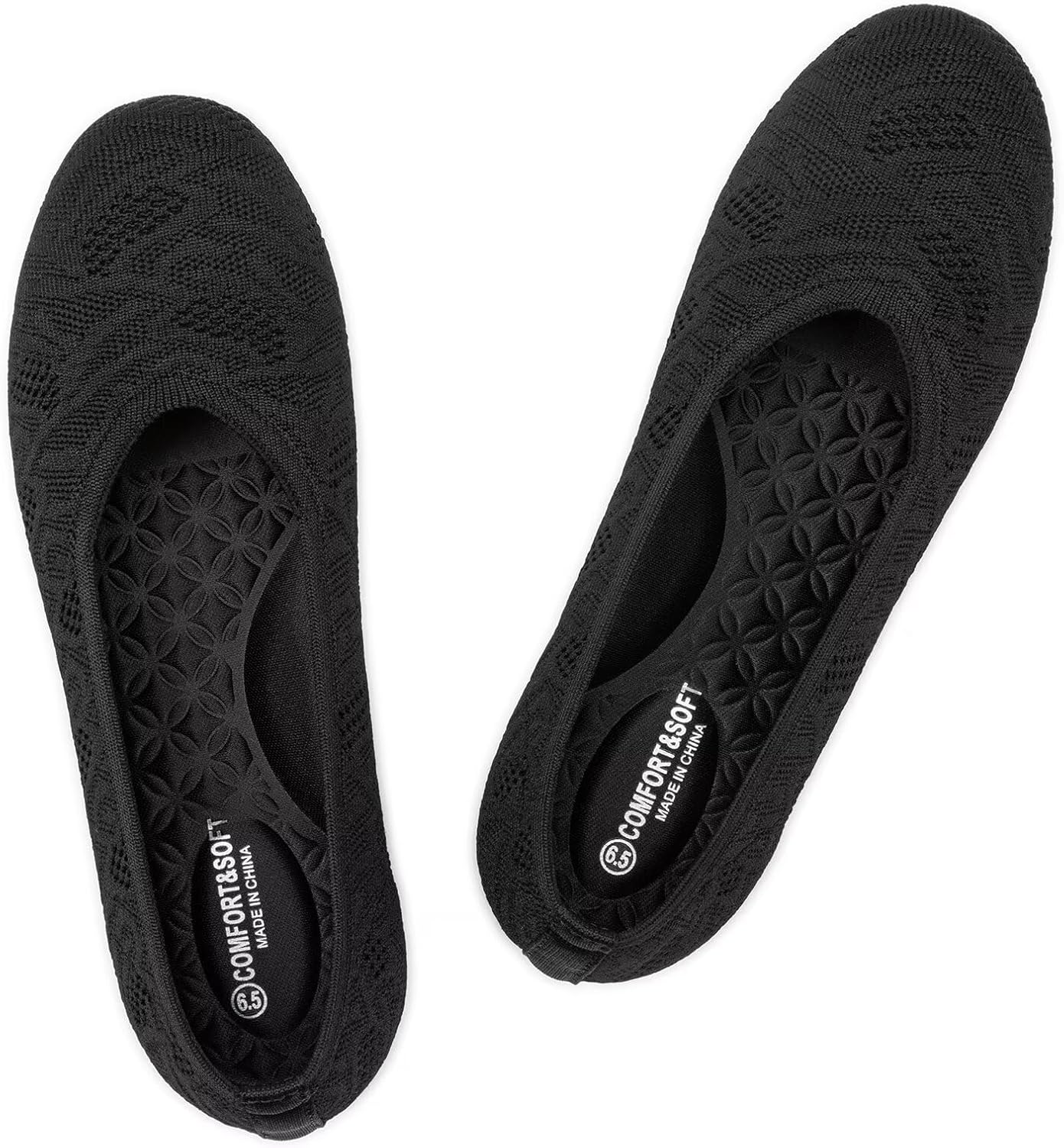 Comfortable Knit Ballet Flat Shoes for Women by Frank Mully