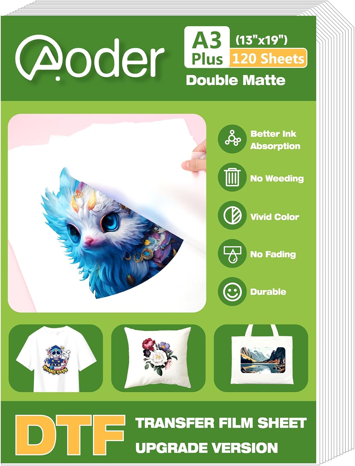 Premium Clear DTF Film for Epson Printer - 120 Sheets