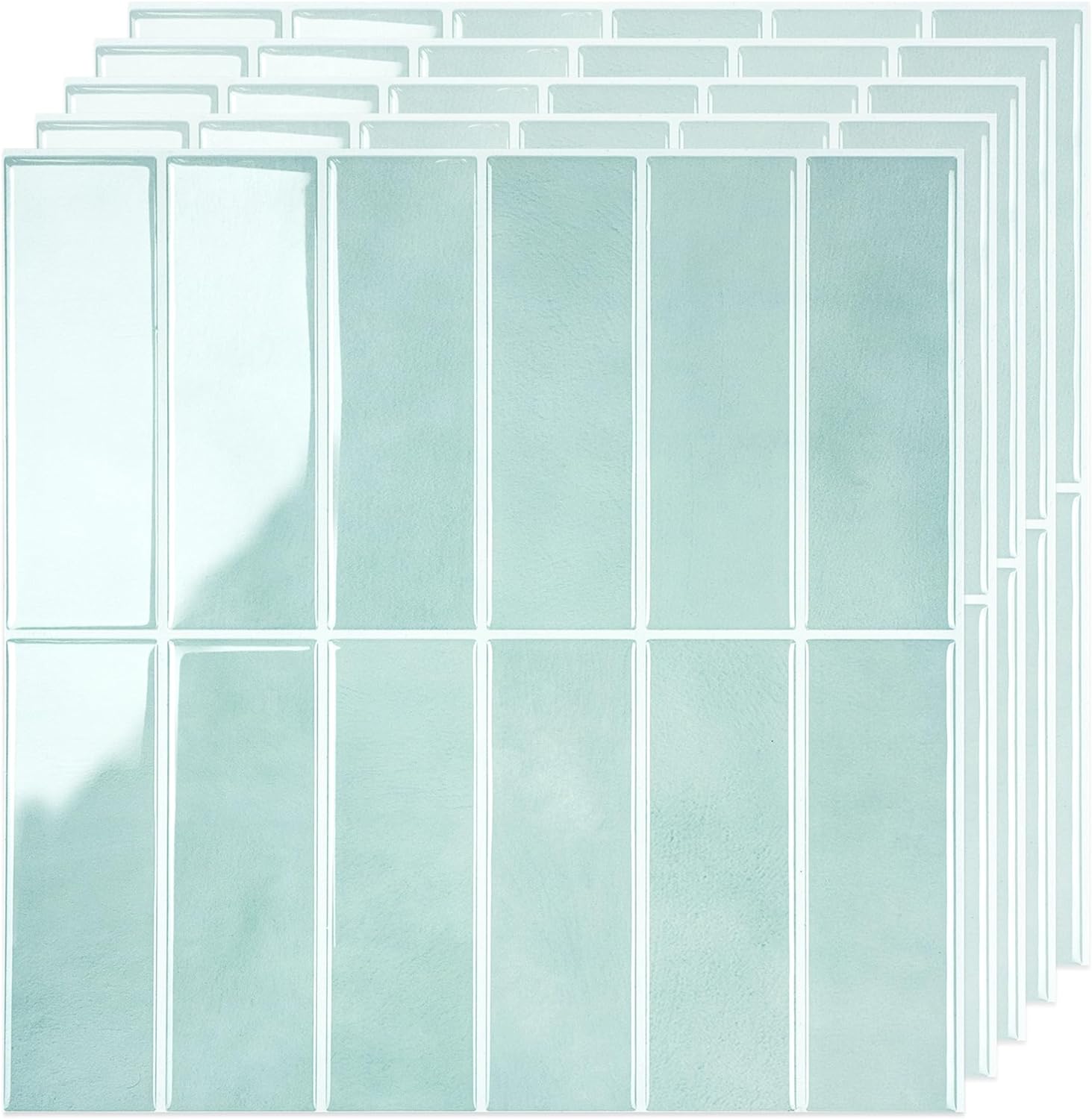 5 Pack Peel and Stick Backsplash Subway Tiles for Easy DIY