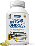 Maximum Essential Omega-3 Mint Softgels for Heart and Brain Health