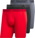 adidas Men's Microfiber Boxer Briefs Underwear Multipack (Style N4FN)
