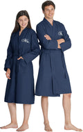 Mr and Mrs Waffle Knit Robe Set for Couples - Wedding Gift