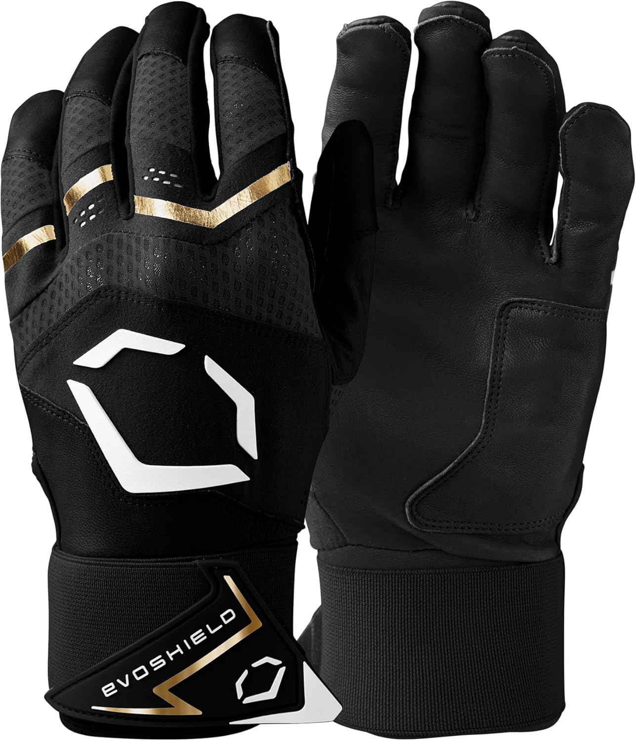 EvoShield Carbyne Adult Batting Gloves with Strap for Comfort