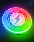 Glow-in-the-Dark LED Flying Disc - Colorful Night Fun!