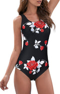 Elegant Criss Cross Back One Piece Swimsuit for Women