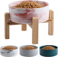 Elevated Raised Dog Bowl Ceramic for Medium Large Breeds - Stable