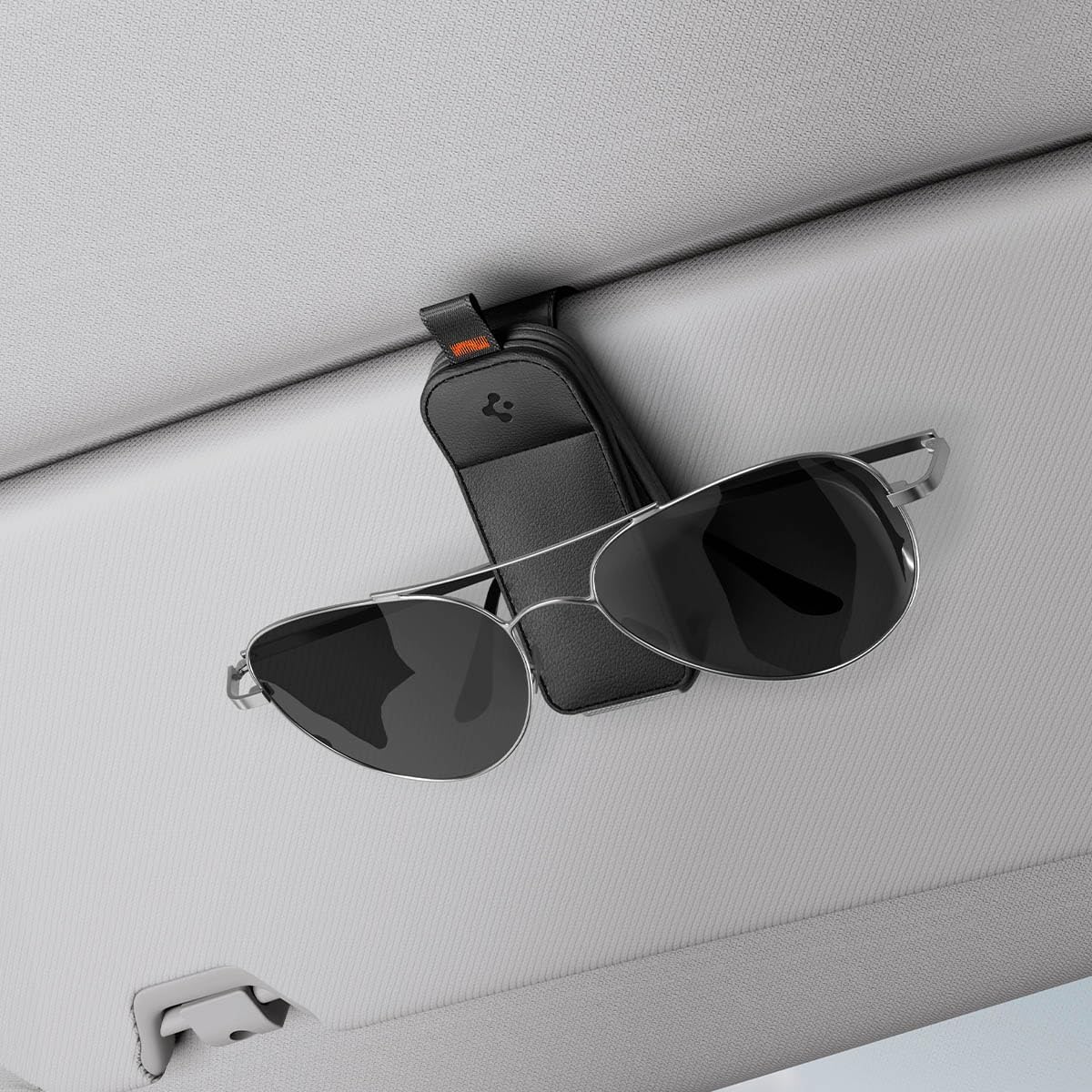 Spigen Magnetic Vegan Leather Sunglass Holder for Car Visor