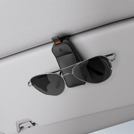 Spigen Magnetic Vegan Leather Sunglass Holder for Car Visor