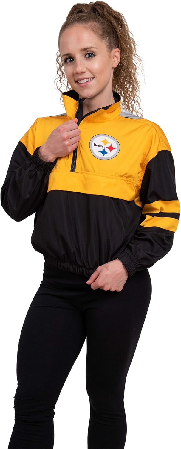 FOCO NFL Womens Winning Play Windbreaker for Team Spirit